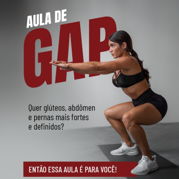 GAP: glúteos, abdômen e pernas mais fortes com um único treino